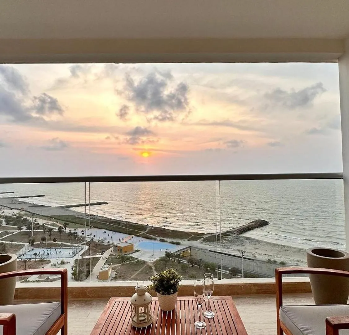 Cb1506 Suite Frente Al Mar Con Vista Increible Cartagena Apartment